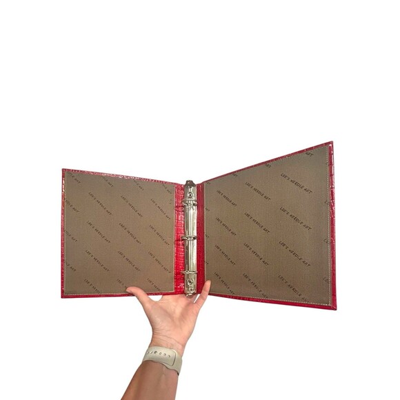 Red Leather Photograph Album for a Needlepoint Canvas by Lee’s Needle Arts NOS - Picture 4 of 8